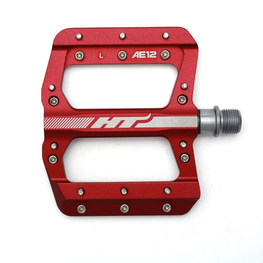 uPRISE Bikes HT Components AE12 Flat BMX Pedals - Red | Price match, 365 day return s, 18-Month Warranty, Finance Available & Free UK Delivery