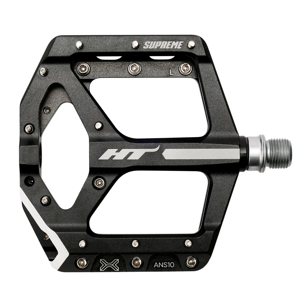 uPRISE Bikes HT Components ANS-10 Supreme Flat MTB Pedals - Black | Price match, 365 day return s, 18-Month Warranty, Finance Available & Free UK Delivery