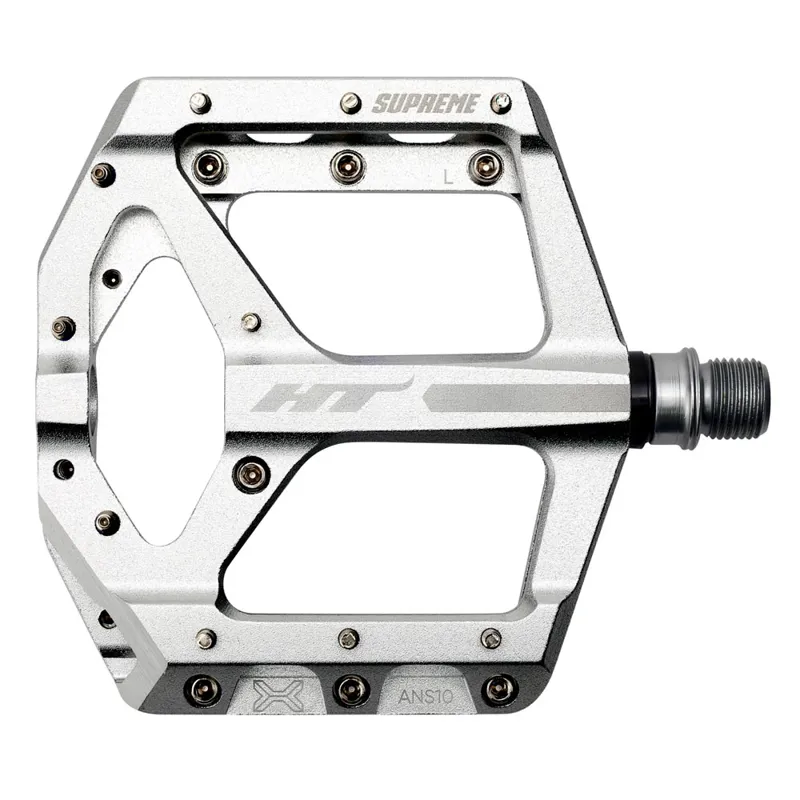 HT Components ANS-10 Supreme Flat MTB Pedals - Silver