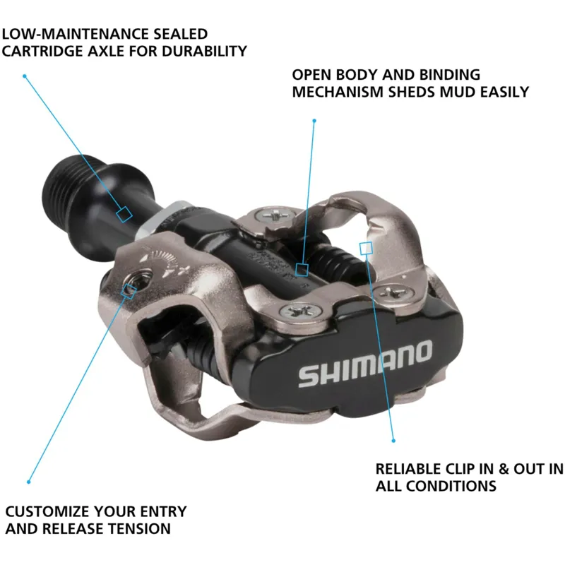 Shimano PD-M540 MTB SPD Pedals - 9/16 inch-1