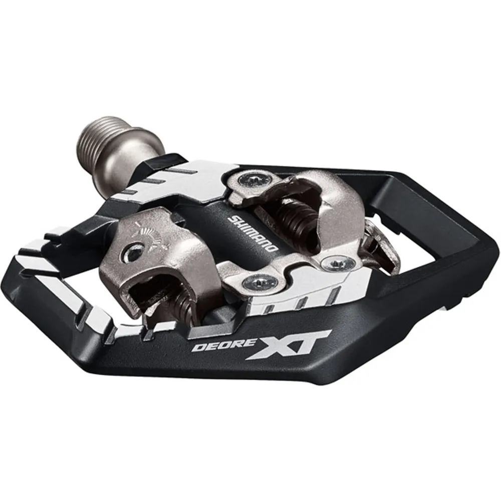 uPRISE Bikes Shimano Deore XT PD-M8120 Trail 9/16 SPD MTB Pedals - Black | Price match, 365 day return s, 18-Month Warranty, Finance Available & Free UK Delivery
