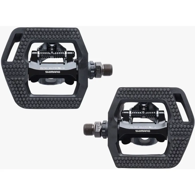 Shimano T421 ClickR MTB Pedals - 9/16 inch -Black-4