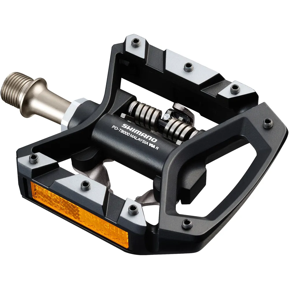 uPRISE Bikes Shimano XT T8000 Trekking 9/16 Pedals - Black | Price match, 365 day return s, 18-Month Warranty, Finance Available & Free UK Delivery