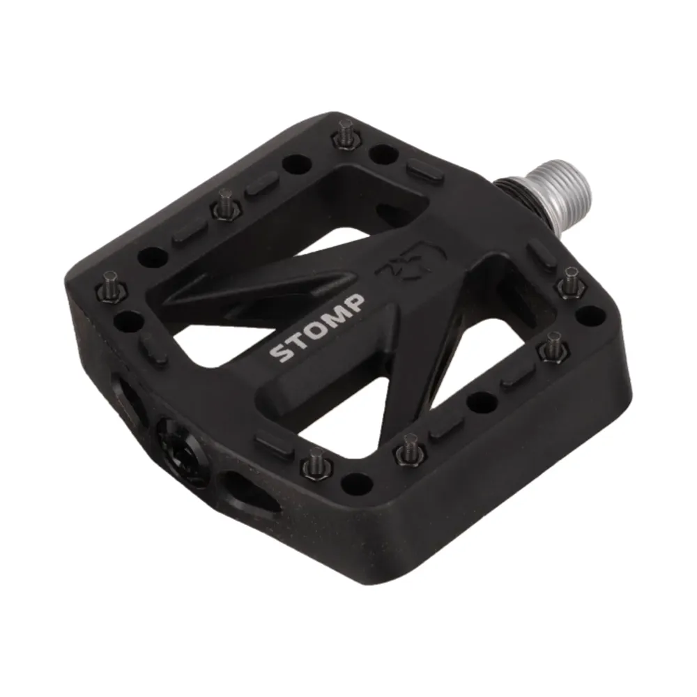 uPRISE Bikes Oxford Stomp Jr Nylon Flat MTB Pedals - Black | Price match, 365 day returns, 18-Month Warranty, Finance Available & Free UK Delivery