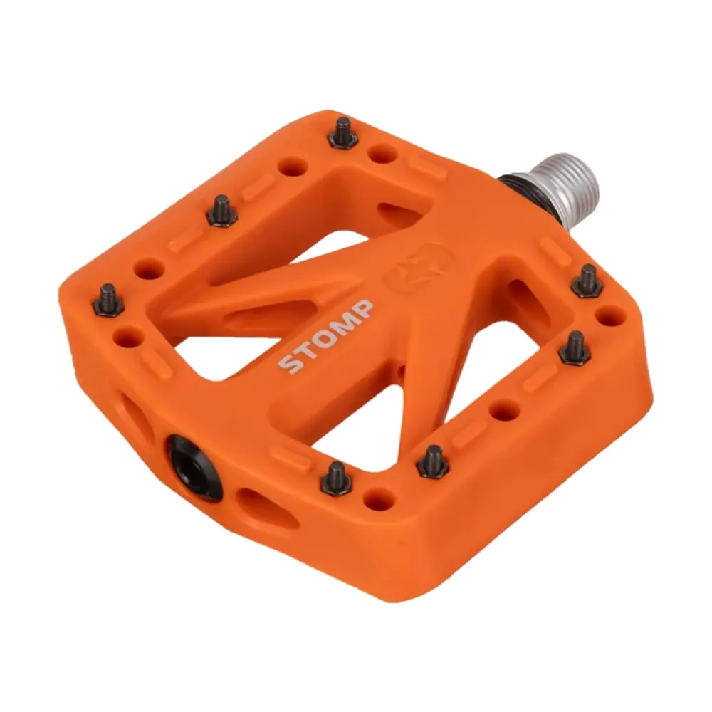 uPRISE Bikes Oxford Stomp Jr Nylon Flat MTB Pedals - Orange | Price match, 365 day returns, 18-Month Warranty, Finance Available & Free UK Delivery