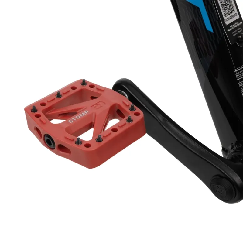 Oxford Stomp Jr Nylon Flat MTB Pedals - Red-1