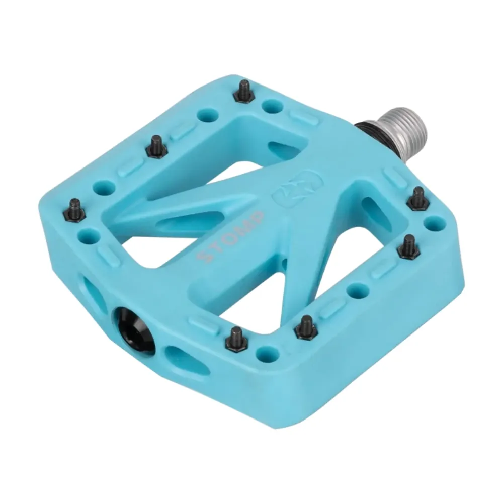 uPRISE Bikes Oxford Stomp Jr Nylon Flat MTB Pedals - Turquoise | Price match, 365 day returns, 18-Month Warranty, Finance Available & Free UK Delivery