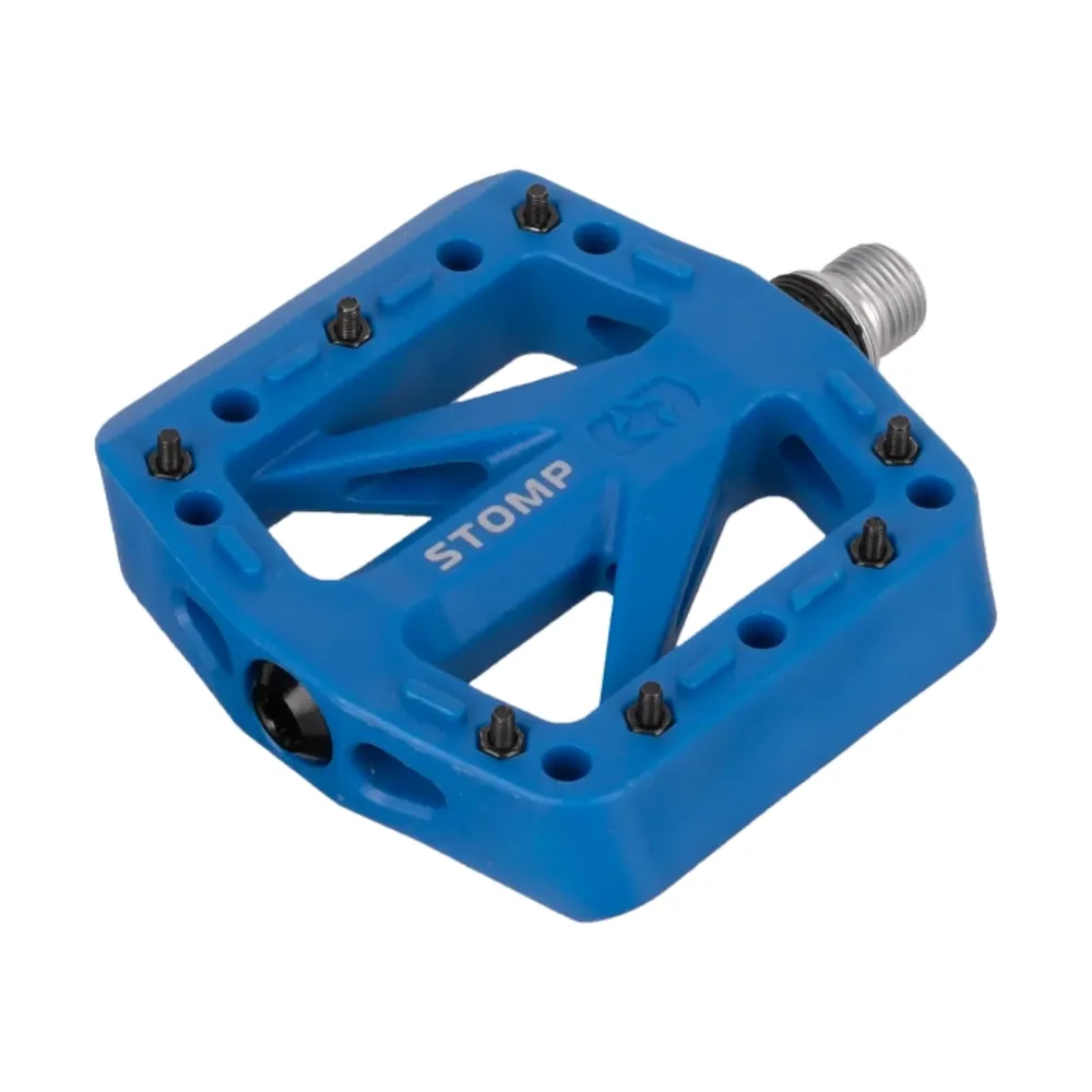 uPRISE Bikes Oxford Stomp Jr Nylon Flat MTB Pedals - Blue | Price match, 365 day returns, 18-Month Warranty, Finance Available & Free UK Delivery