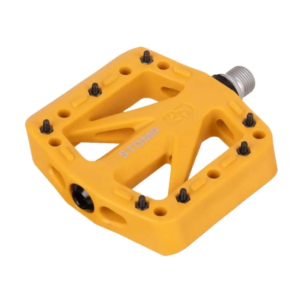 uPRISE Bikes Oxford Stomp Jr Nylon Flat MTB Pedals - Yellow | Price match, 365 day returns, 18-Month Warranty, Finance Available & Free UK Delivery