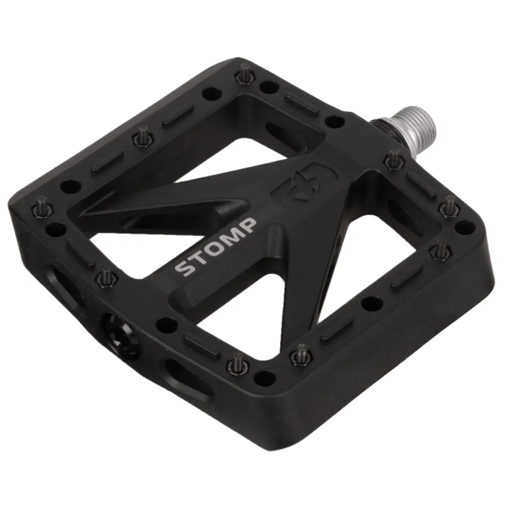 uPRISE Bikes Oxford Stomp Nylon Flat MTB Pedals - Black | Price match, 365 day returns, 18-Month Warranty, Finance Available & Free UK Delivery