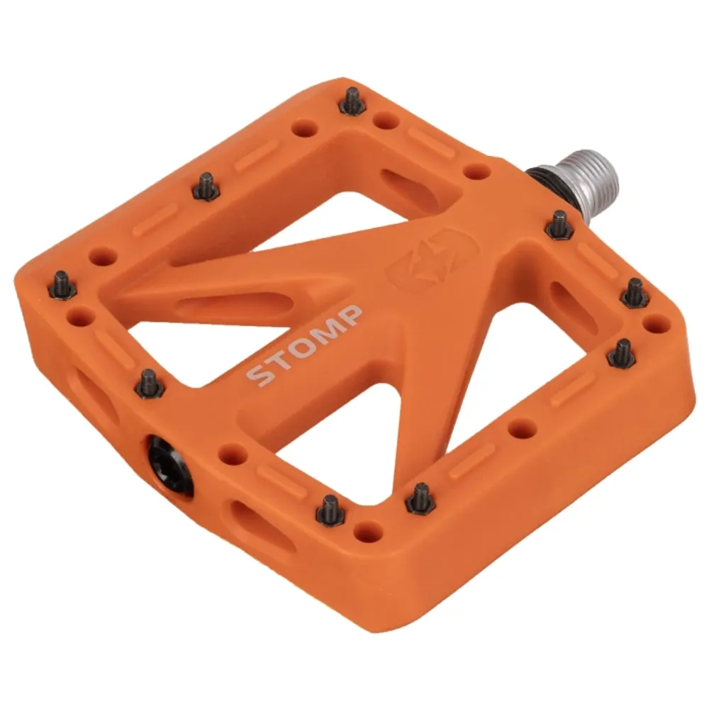 uPRISE Bikes Oxford Stomp Nylon Flat MTB Pedals - Orange | Price match, 365 day returns, 18-Month Warranty, Finance Available & Free UK Delivery
