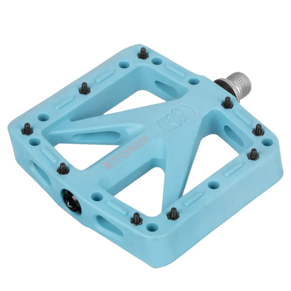 uPRISE Bikes Oxford Stomp Nylon Flat MTB Pedals - Turquoise | Price match, 365 day returns, 18-Month Warranty, Finance Available & Free UK Delivery
