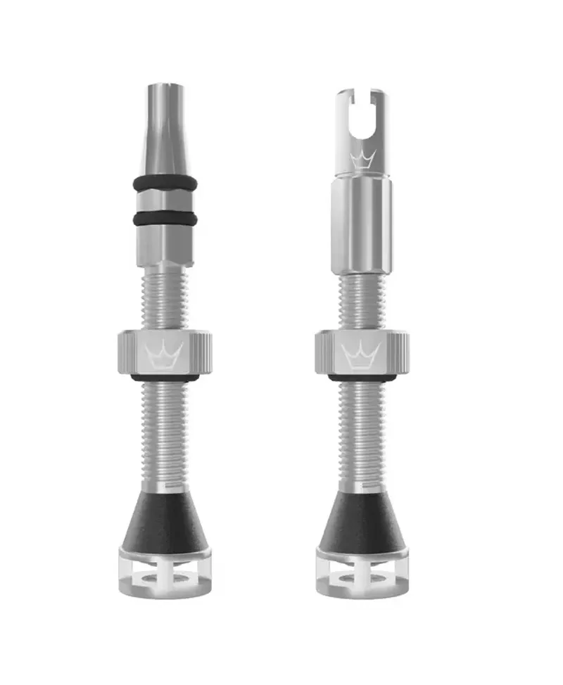Peatys Holeshot Fast Flow Tubeless Valves - 42mm - Silver
