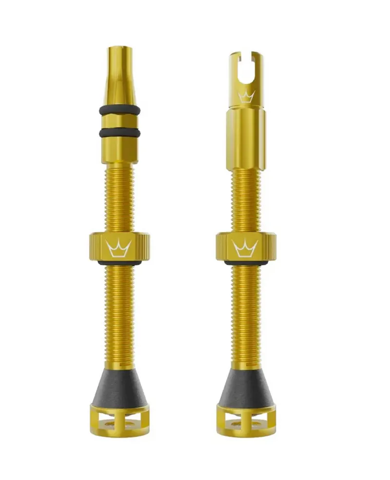 Peatys Holeshot Fast Flow Tubeless Valves - 60mm - Gold