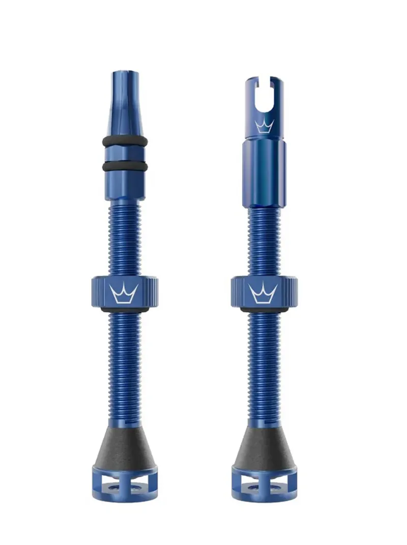 Peatys Holeshot Fast Flow Tubeless Valves - 60mm - Navy