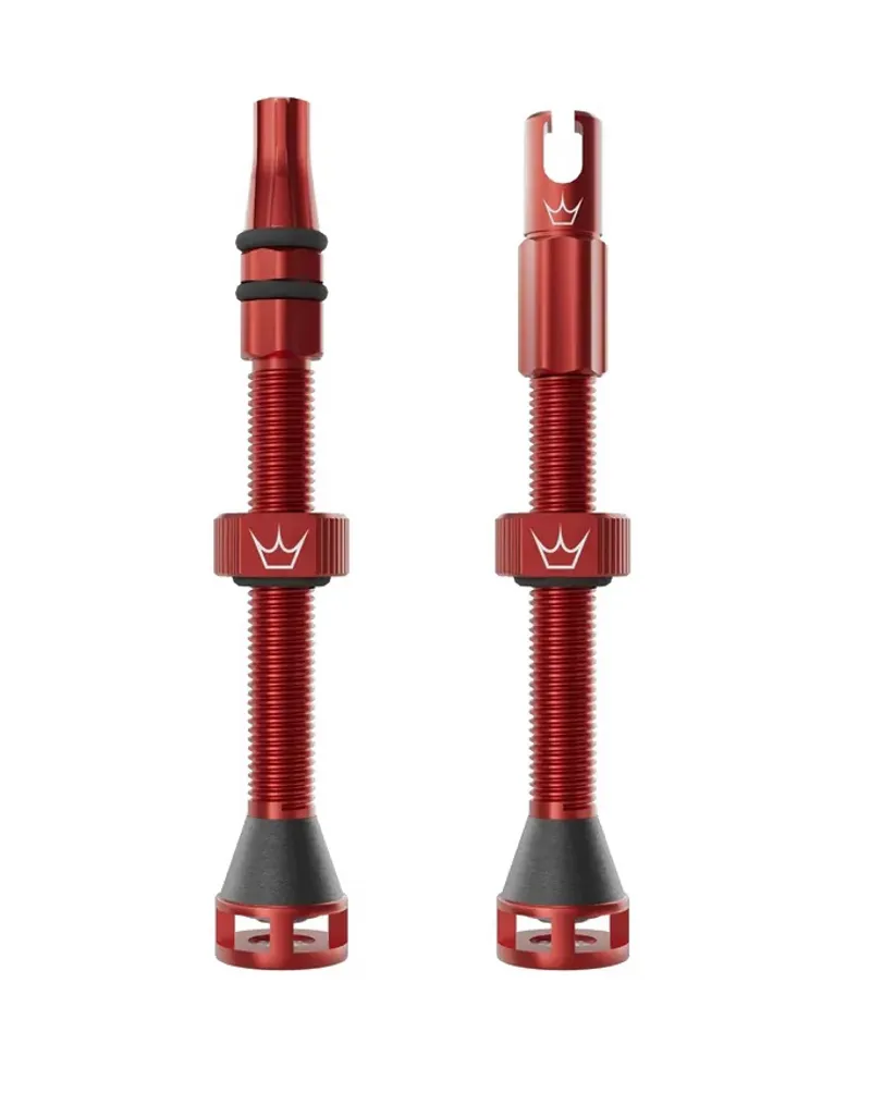 Peatys Holeshot Fast Flow Tubeless Valves - 60mm - Red