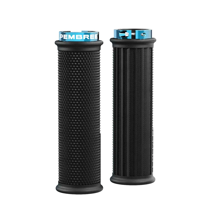 Pembree GCS MTB Lock-On Grip - Thin - Cyan-1