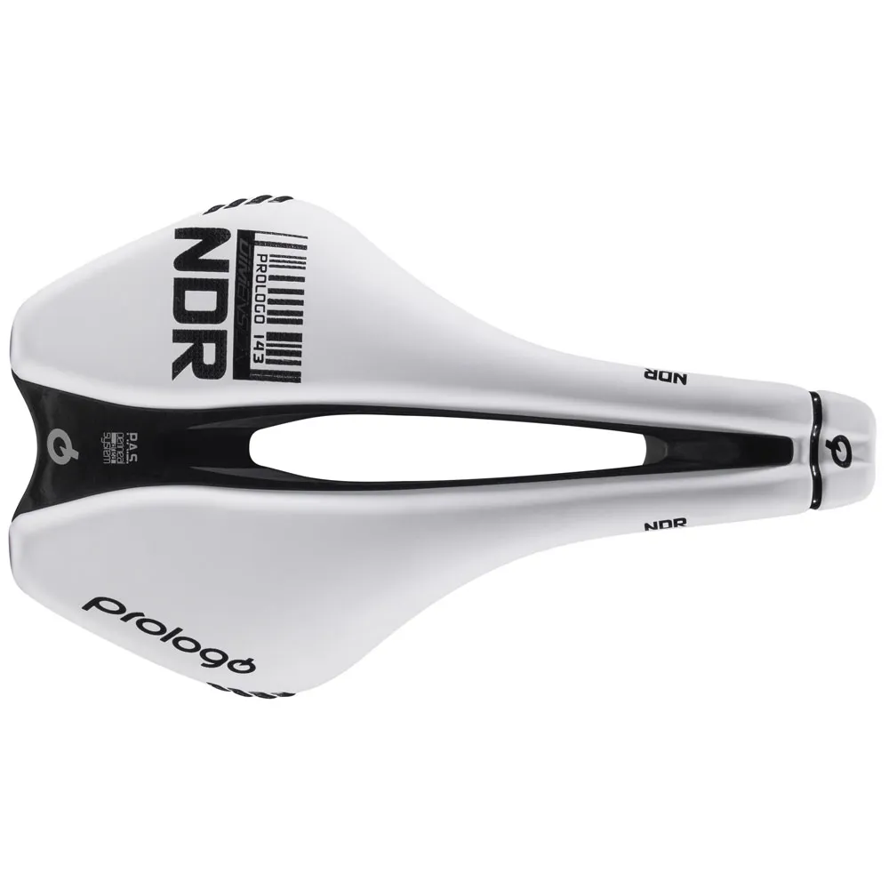 uPRISE Bikes Prologo Dimension NDR Nack 143 Road Saddle - White | Price match, 365 day return s, 18-Month Warranty, Finance Available & Free UK Delivery