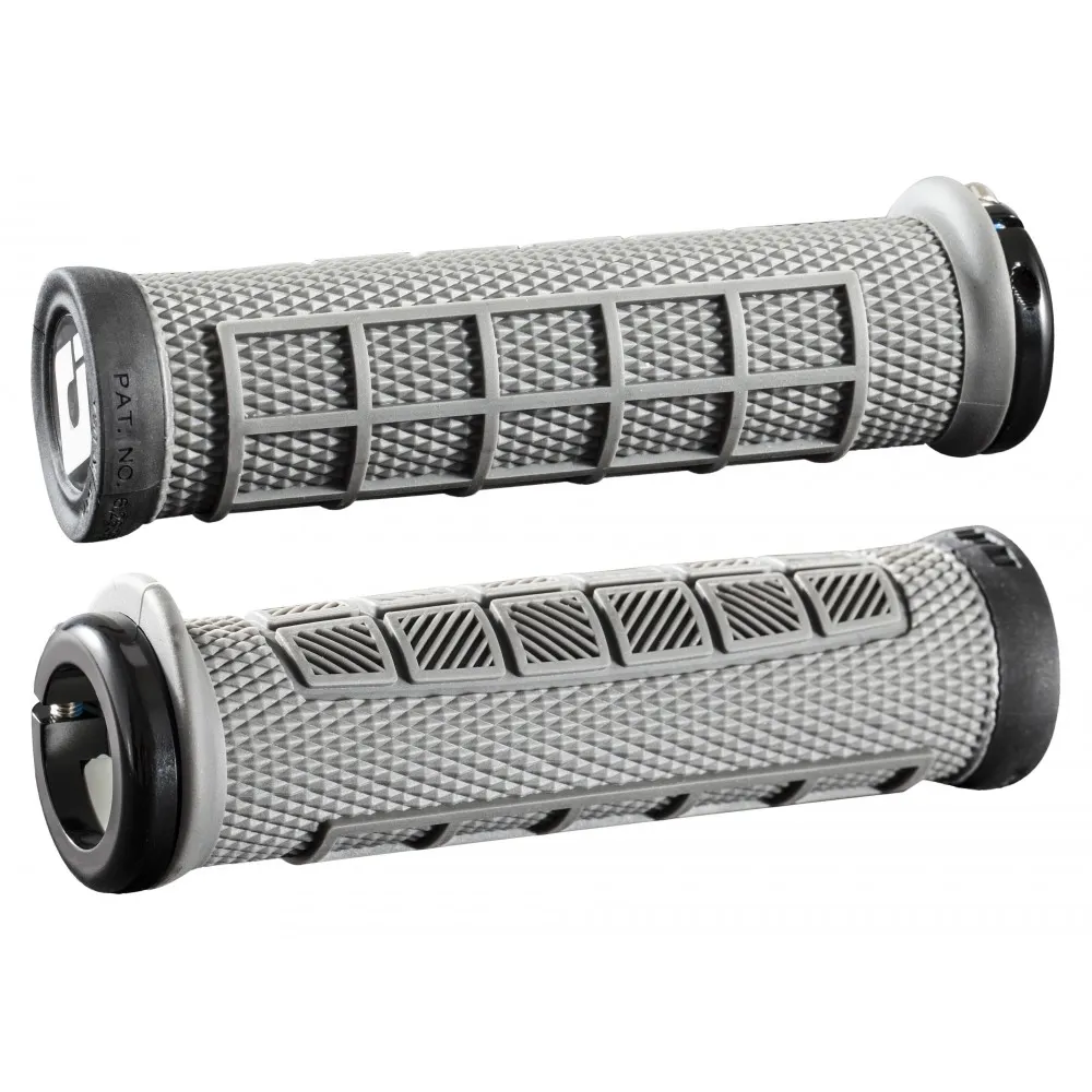 uPRISE Bikes ODI Elite Pro MTB Lock-On Grips - 130mm - Grey | Price match, 365 day return s, 18-Month Warranty, Finance Available & Free UK Delivery