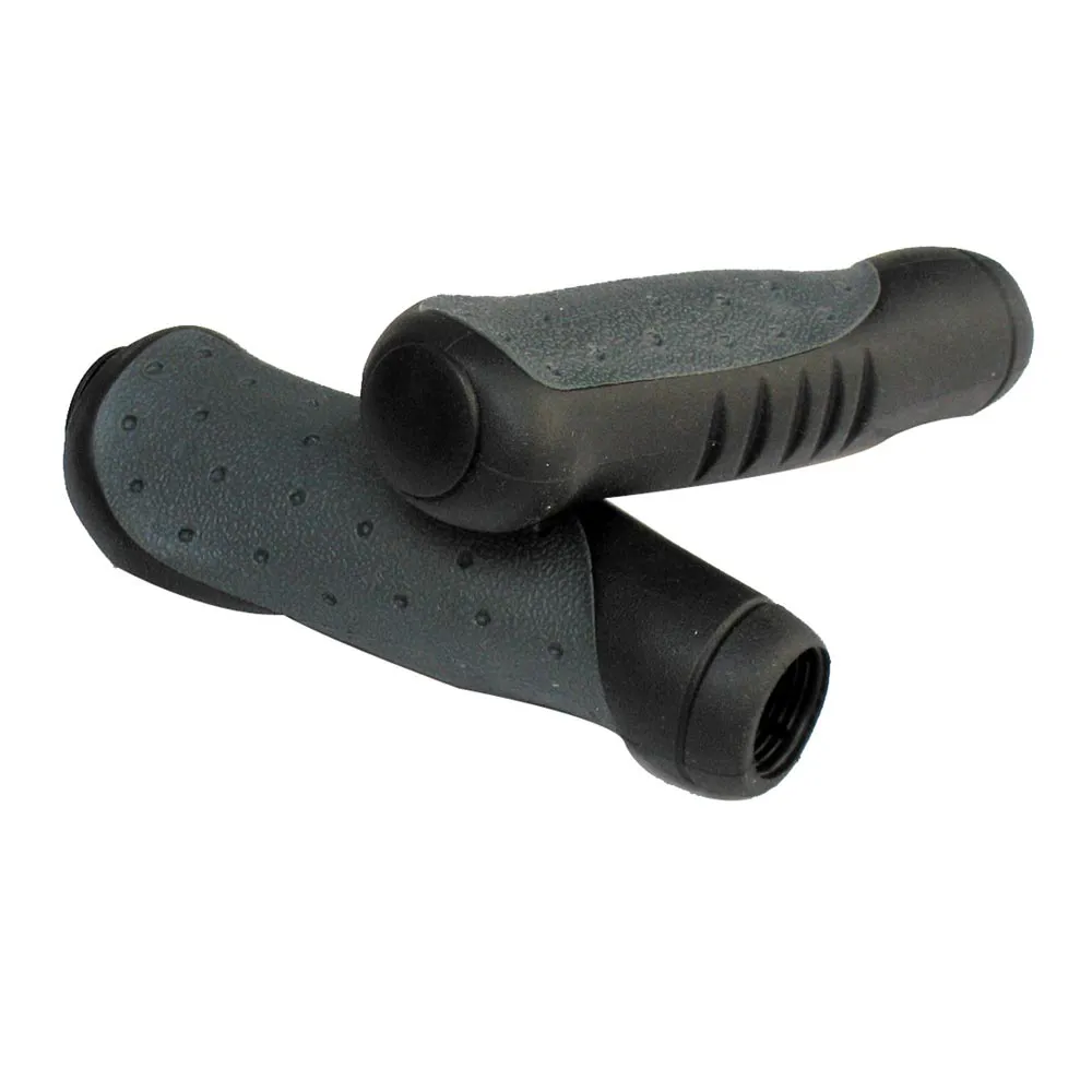 uPRISE Bikes Passport Upper Class Ergo Grips Black/Grey 135mm | Price match, 365 day return s, 18-Month Warranty, Finance Available & Free UK Delivery