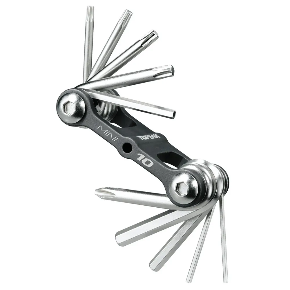 uPRISE Bikes Topeak Mini 10 Multi Tool - Black/Silver | Price match, 365 day return s, 18-Month Warranty, Finance Available & Free UK Delivery