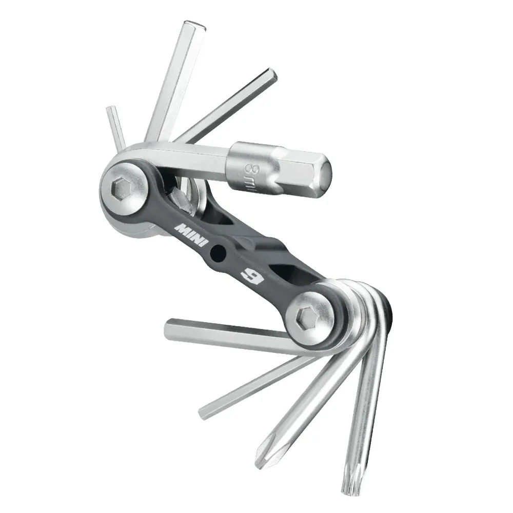 uPRISE Bikes Topeak Mini 9 Multi Tool - Black/Silver | Price match, 365 day return s, 18-Month Warranty, Finance Available & Free UK Delivery