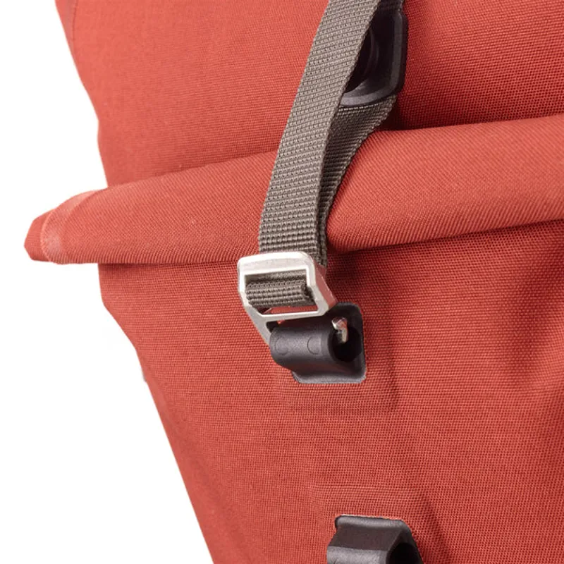 Ortlieb Back-Roller Plus QL2.2 20 + 3L Pannier Bag - Dark Chilli-5