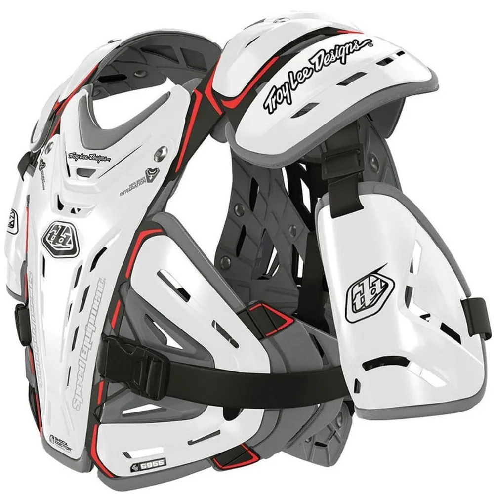 uPRISE Bikes Troy Lee Designs BG5955 Youth Chest Protector - White | Price match, 365 day return s, 18-Month Warranty, Finance Available & Free UK Delivery