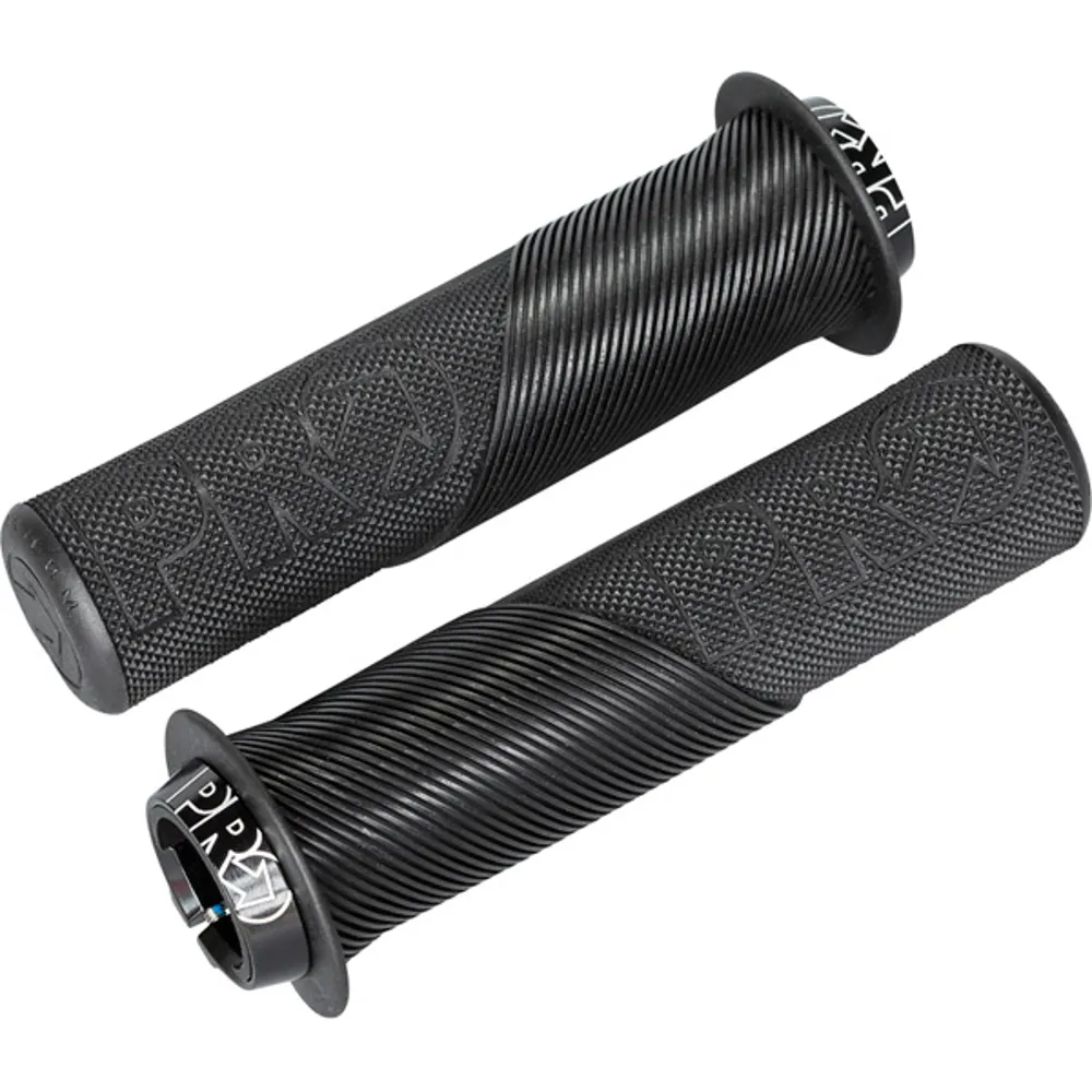 uPRISE Bikes Pro Trail Lock On Grips With Flange - 32mm - Black | Price match, 365 day return s, 18-Month Warranty, Finance Available & Free UK Delivery