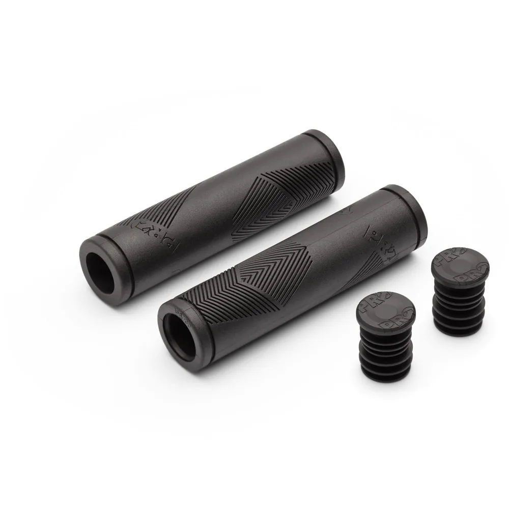 uPRISE Bikes Pro Roller Race Sport Slide-On MTB Grips - 125 x 30mm - Black | Price match, 365 day return s, 18-Month Warranty, Finance Available & Free UK Delivery