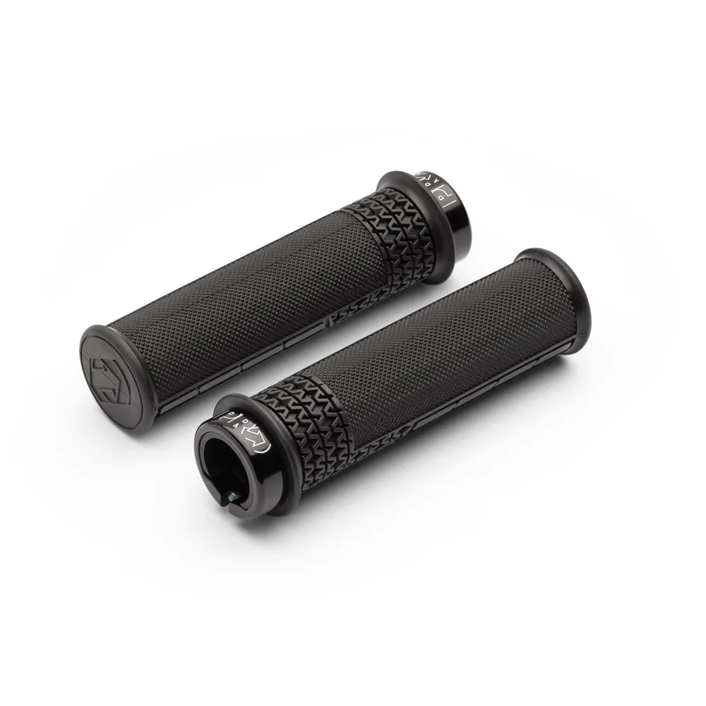 uPRISE Bikes Pro Moon Dust Team Lock-On MTB Grips - Black | Price match, 365 day returns, 18-Month Warranty, Finance Available & Free UK Delivery