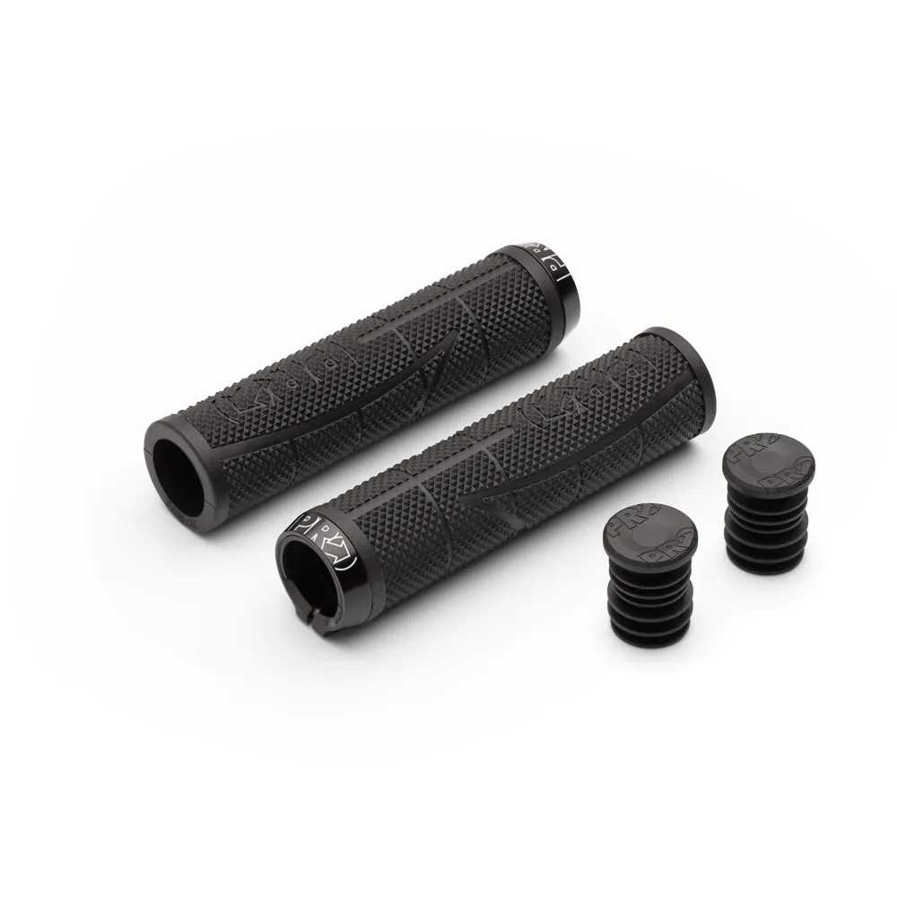 uPRISE Bikes Pro Moon Dust Performance Lock-On MTB Grips - Black | Price match, 365 day return s, 18-Month Warranty, Finance Available & Free UK Delivery