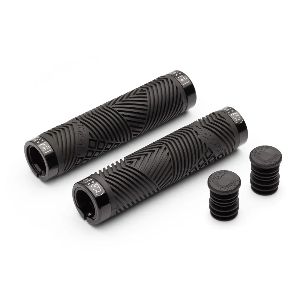 uPRISE Bikes Pro SlickRock Team Lock-On MTB Grips - Black | Price match, 365 day returns, 18-Month Warranty, Finance Available & Free UK Delivery