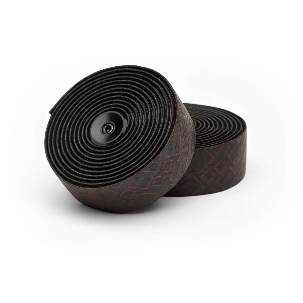 uPRISE Bikes Pro Peaked Team PU Bar Tape - 2.5mm - Black/Red | Price match, 365 day return s, 18-Month Warranty, Finance Available & Free UK Delivery