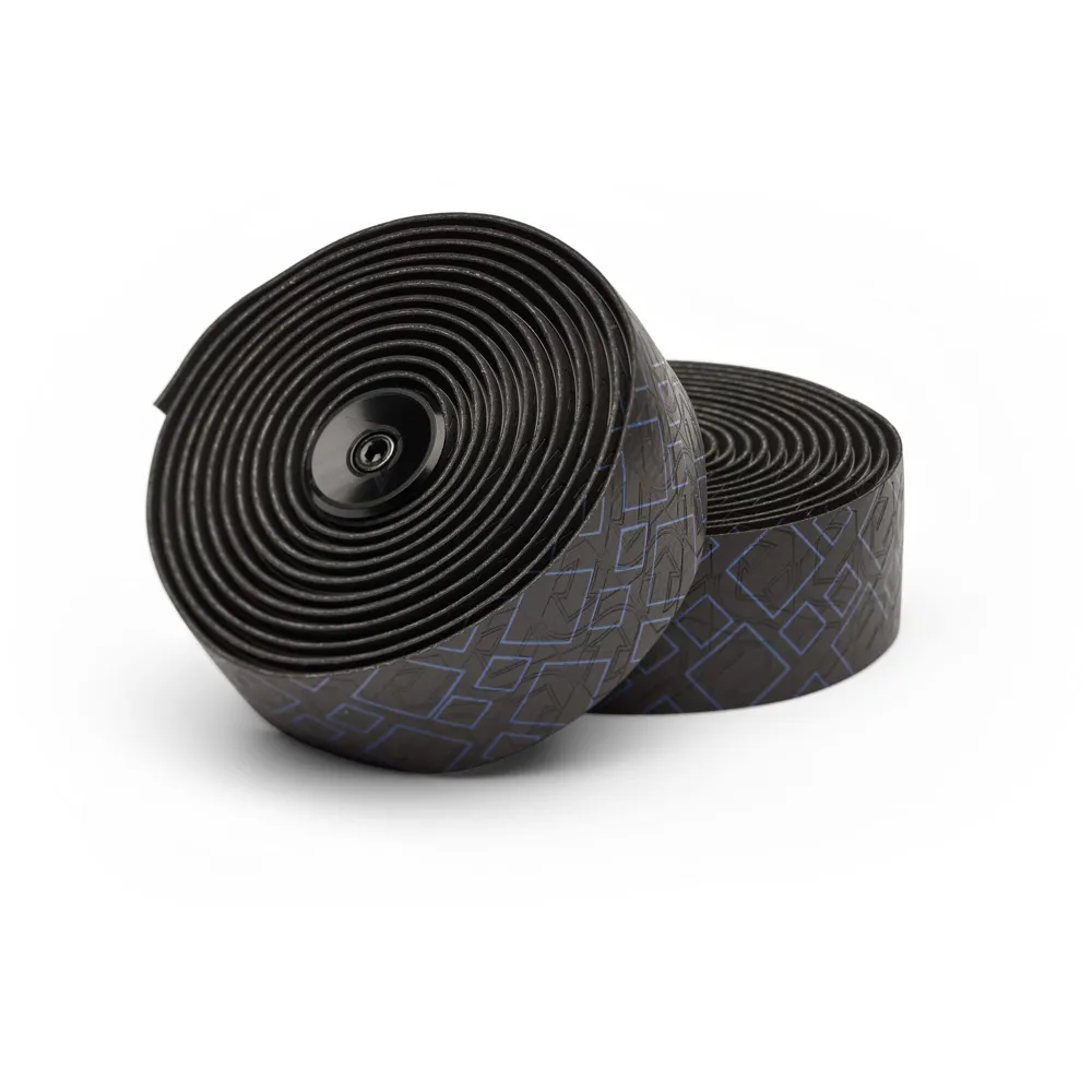 uPRISE Bikes Pro Peaked Team PU Bar Tape - 2.5mm - Black/Blue | Price match, 365 day return s, 18-Month Warranty, Finance Available & Free UK Delivery