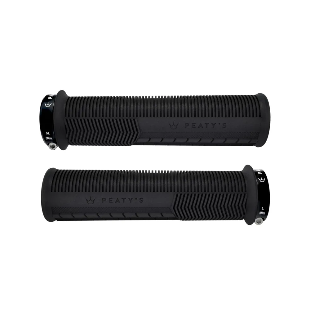 uPRISE Bikes Peaty's Monarch Mushroom Grip MTB Grips - Thin - Black | Price match, 365 day return s, 18-Month Warranty, Finance Available & Free UK Delivery
