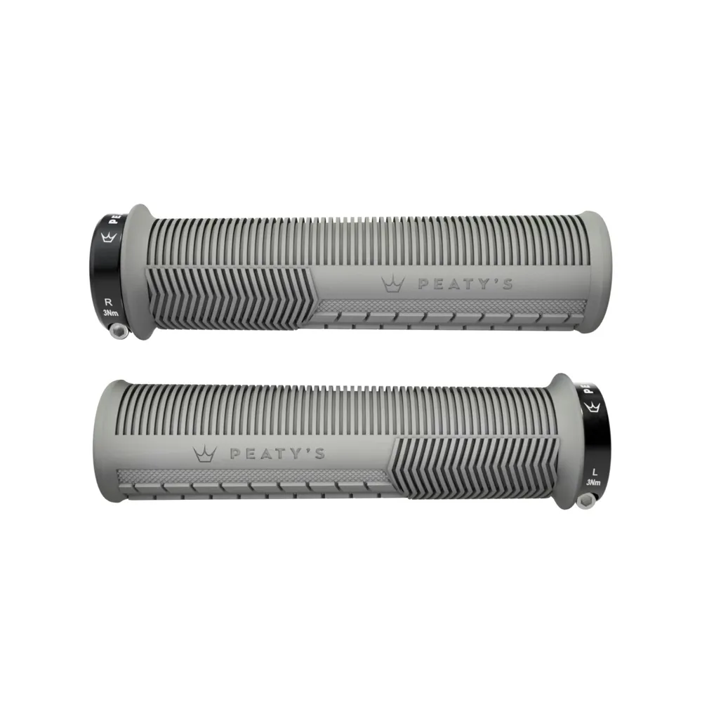 uPRISE Bikes Peaty's Monarch Mushroom Grip MTB Grips - Thin - Slate | Price match, 365 day return s, 18-Month Warranty, Finance Available & Free UK Delivery