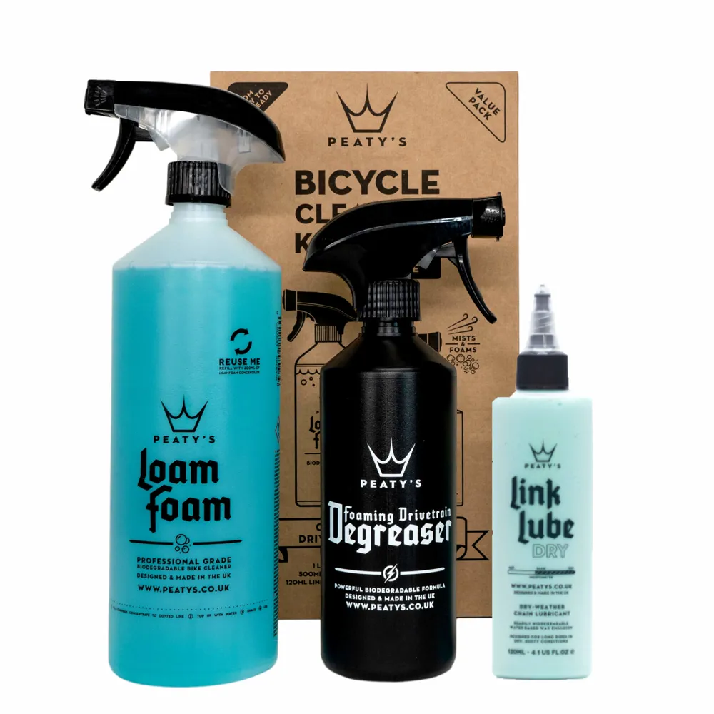 uPRISE Bikes Peaty's Wash Degrease Lubricate Bicycle Cleaning Kit | Price match, 365 day return s, 18-Month Warranty, Finance Available & Free UK Delivery
