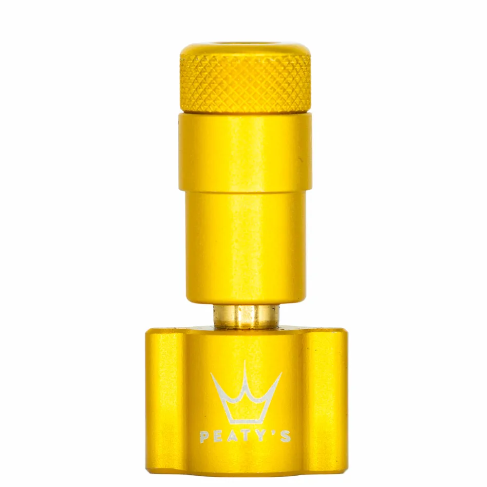 uPRISE Bikes Peaty's Holeshot CO2 Tyre Inflator Head - Gold | Price match, 365 day return s, 18-Month Warranty, Finance Available & Free UK Delivery