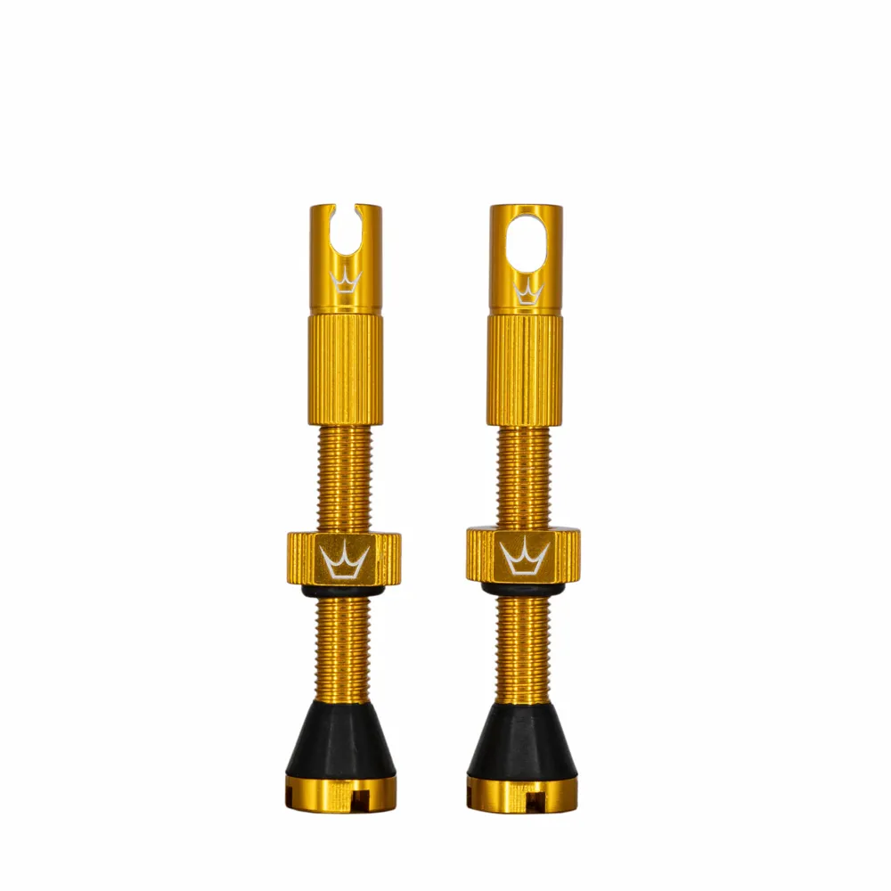 uPRISE Bikes Peaty's x Chris King Tubeless MK2 Valves - 42mm - Gold | Price match, 365 day return s, 18-Month Warranty, Finance Available & Free UK Delivery