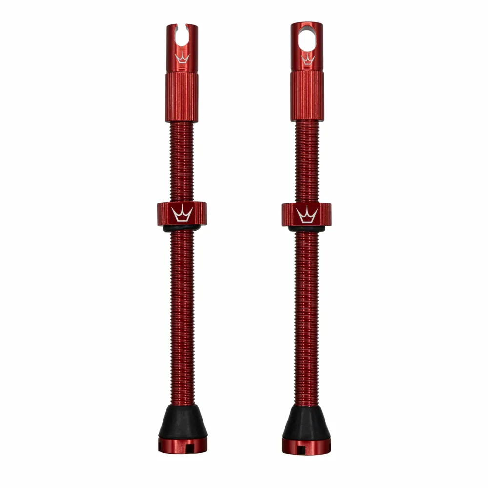 uPRISE Bikes Peaty's x Chris King Tubeless MK2 Valves - 80mm - Red | Price match, 365 day return s, 18-Month Warranty, Finance Available & Free UK Delivery