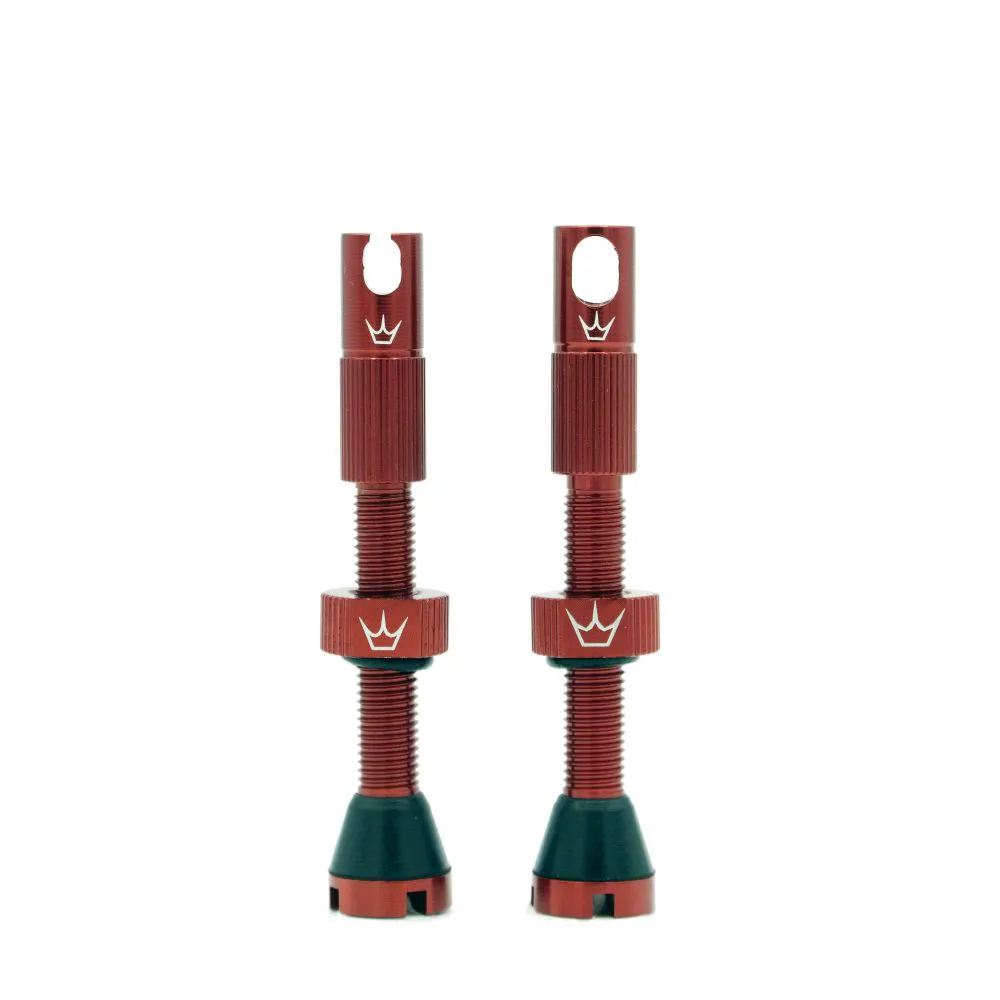 uPRISE Bikes Peaty's x Chris King Tubeless MK2 Valves - 42mm - Red | Price match, 365 day return s, 18-Month Warranty, Finance Available & Free UK Delivery
