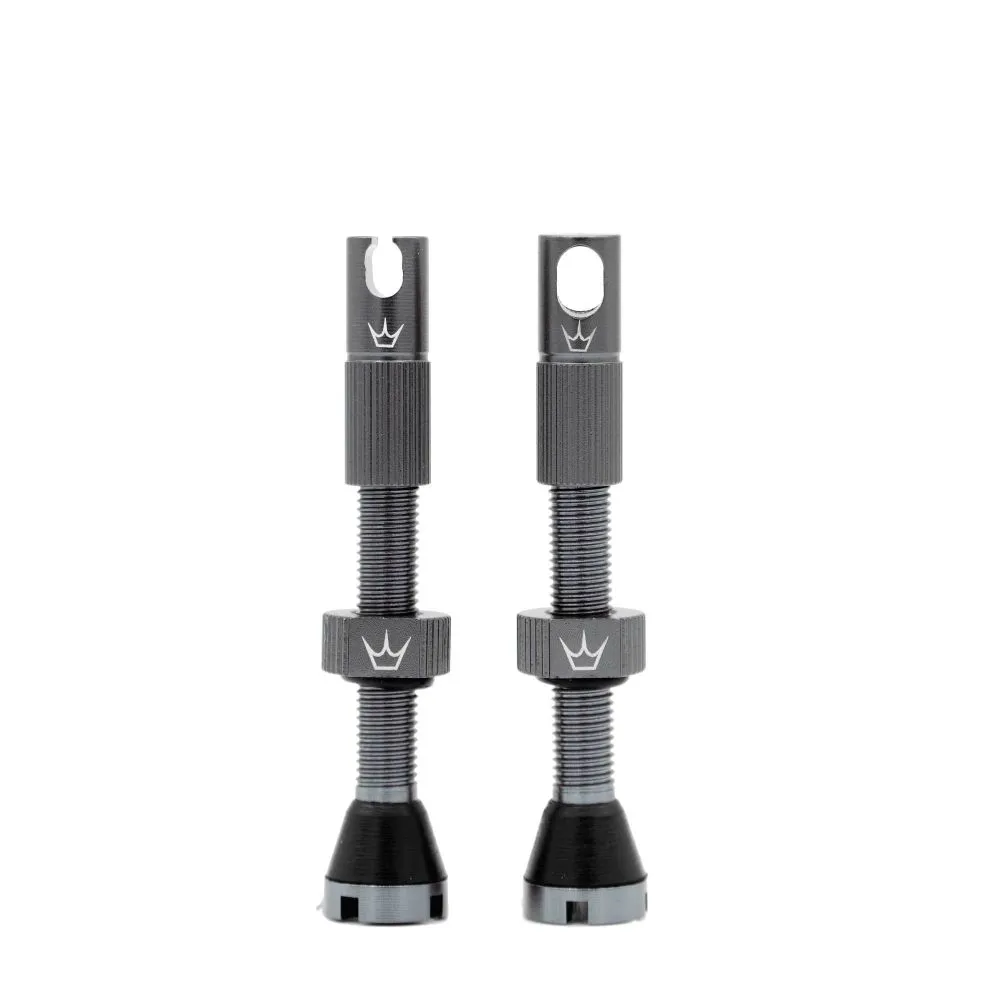 uPRISE Bikes Peaty's x Chris King Tubeless MK2 Valves - 42mm - Slate | Price match, 365 day return s, 18-Month Warranty, Finance Available & Free UK Delivery