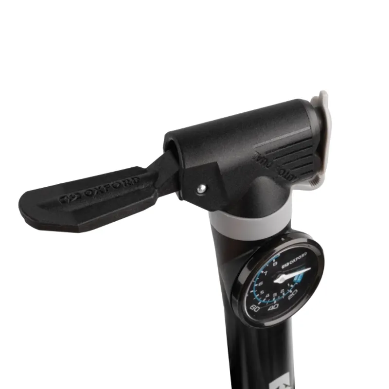 Oxford Airflow Mini-G Alloy Mini Pump with Gauge - Black-4