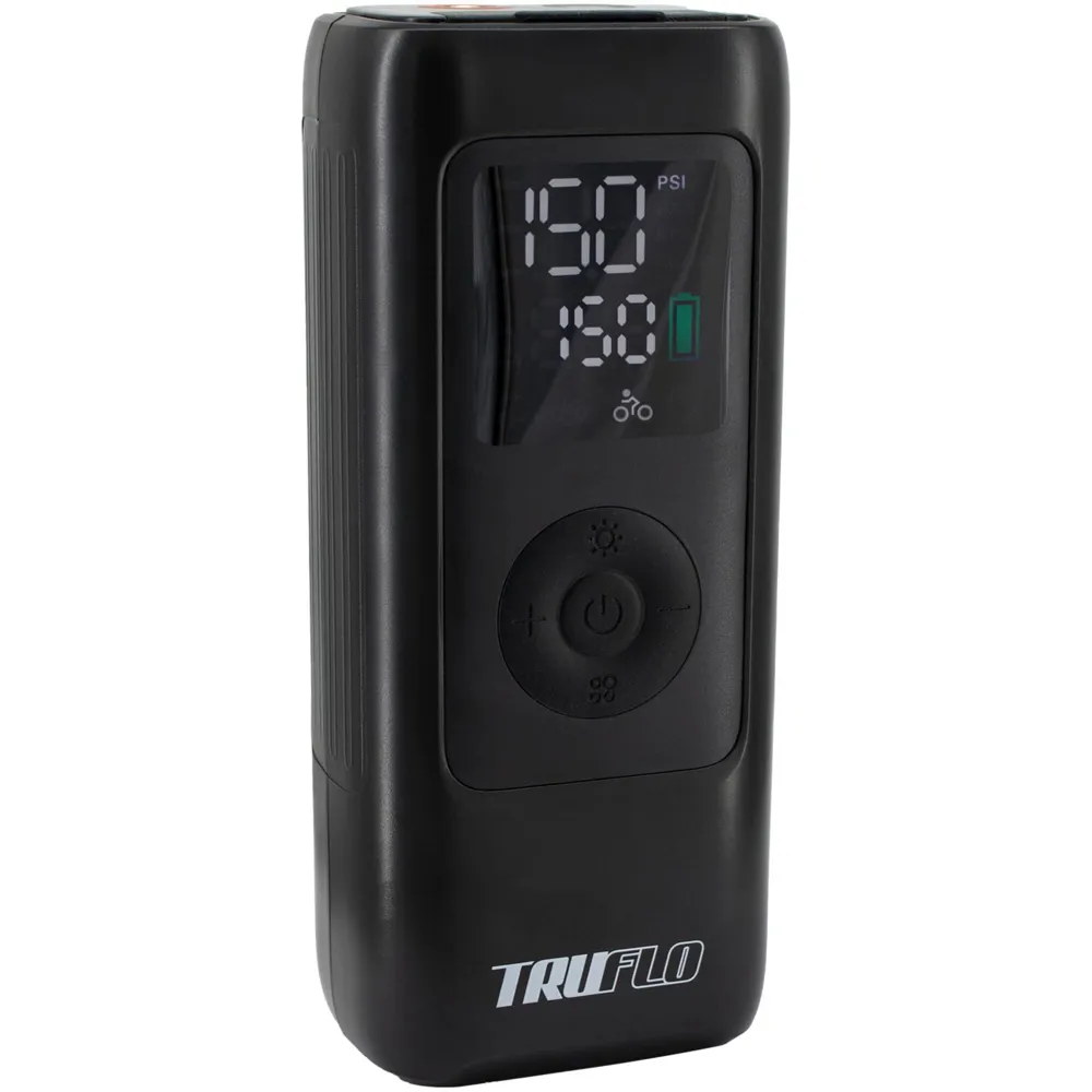 uPRISE Bikes Truflo Electron Max Electric Mini Pump - Black | Price match, 365 day returns, 18-Month Warranty, Finance Available & Free UK Delivery