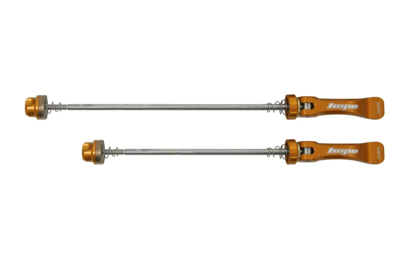 Hope FATSNO 190mm Quick Release Skewer - Pair - Orange