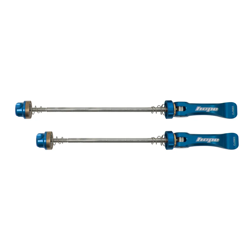 uPRISE Bikes Hope Road 130mm Quick Release Skewer - Pair - Blue | Price match, 365 day return s, 18-Month Warranty, Finance Available & Free UK Delivery