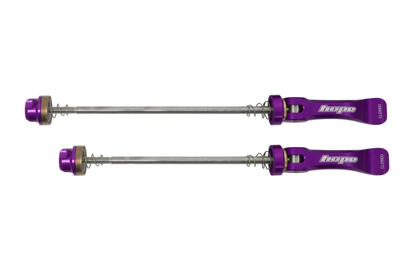 Hope Road 130mm Quick Release Skewer - Pair - Purple