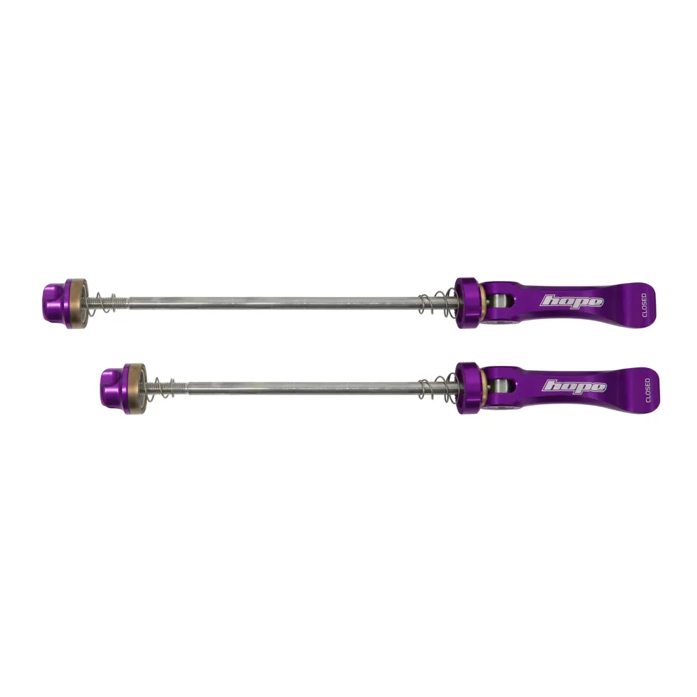 uPRISE Bikes Hope Road 130mm Quick Release Skewer - Pair - Purple | Price match, 365 day return s, 18-Month Warranty, Finance Available & Free UK Delivery