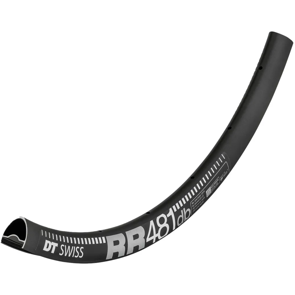 uPRISE Bikes Dt Swiss RR 481 DB SBWT 24h Presta Drilled Disc Brake 700c Rim - Black | Price match, 365 day returns, 18-Month Warranty, Finance Available & Free UK Delivery